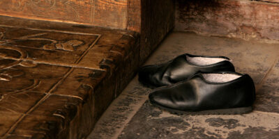 Shoes outside mosque